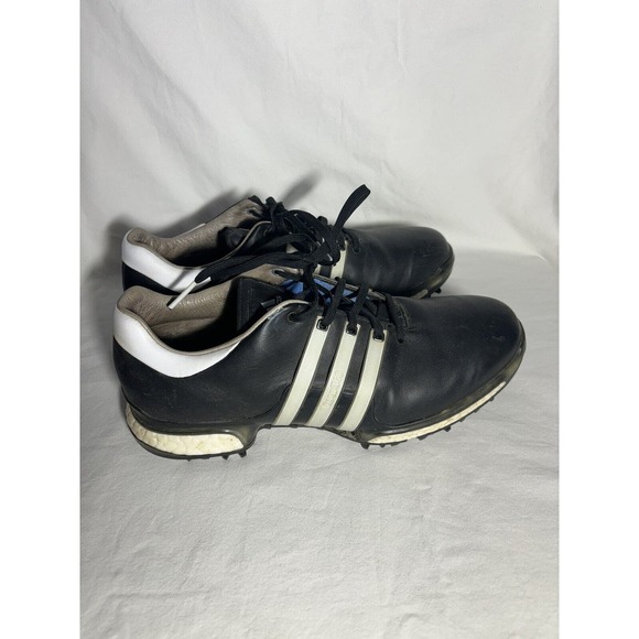 Adidas Adipower Boost Core Golf Shoes Q46753 Men's Size 9.5 US Black Gray N3 - Picture 3 of 7